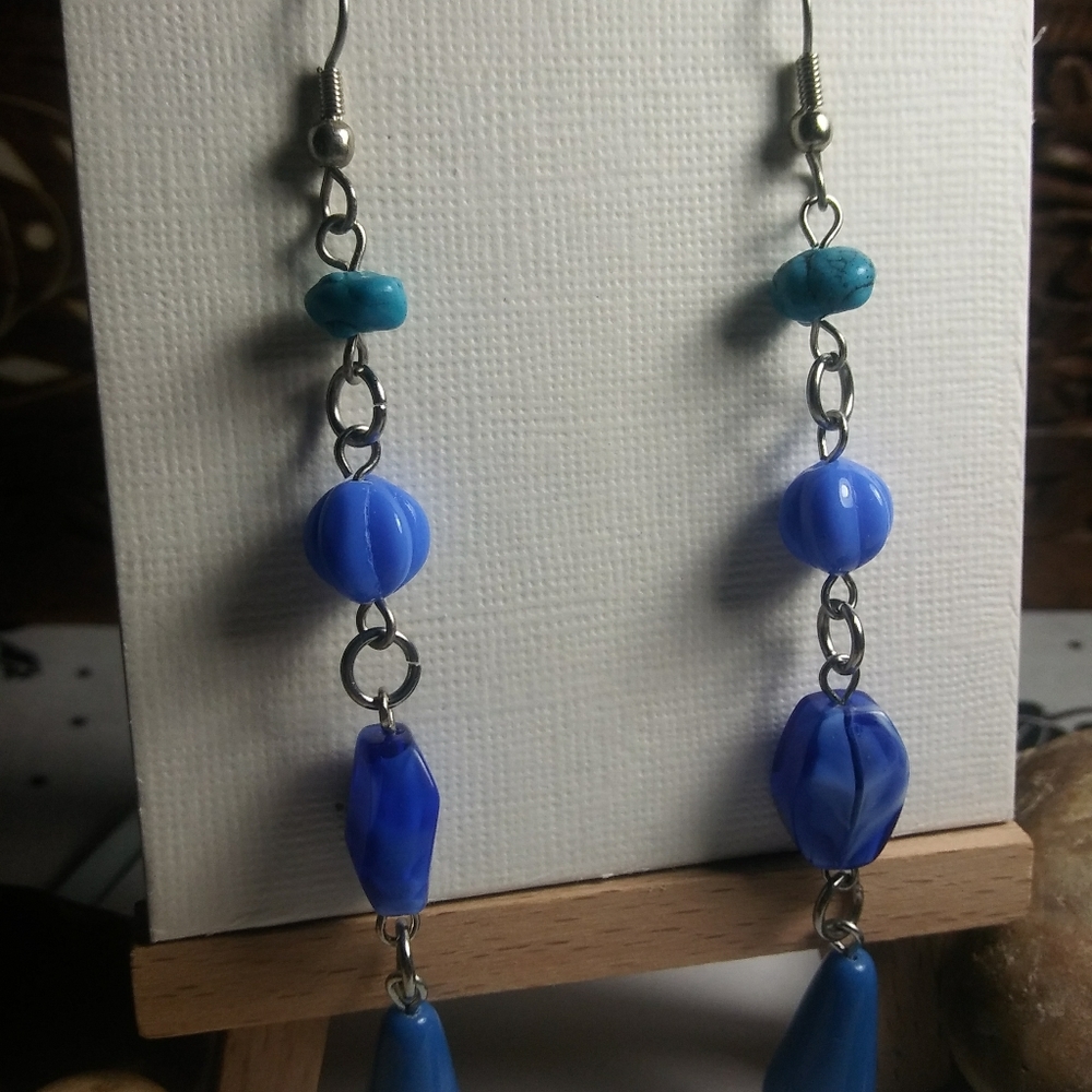 🌈HANDMADE 🌈SILVER EARRINGS - Picture 3 of 4